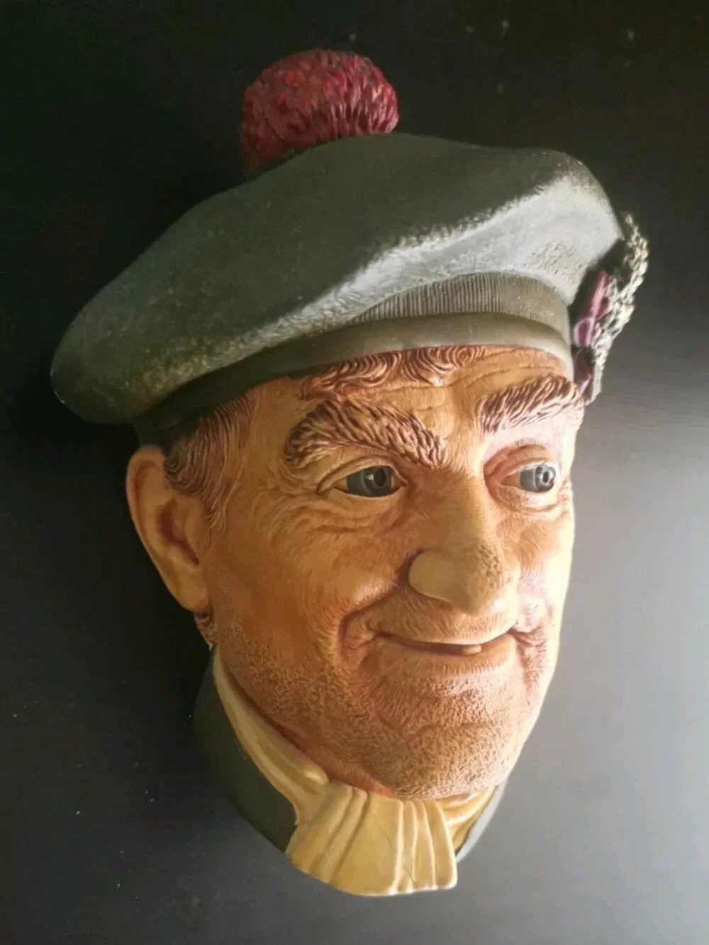 Vintage Bossons JOCK 1969 Chalkware Head Congleton England‎